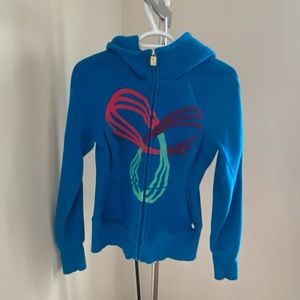Blue TNA Zip Up Hoodie